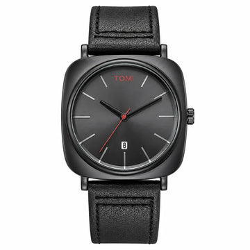 TOMI T-084 Men’s Luxury Business Watch – Quartz Movement & Date Display – Premium Leather Strap
